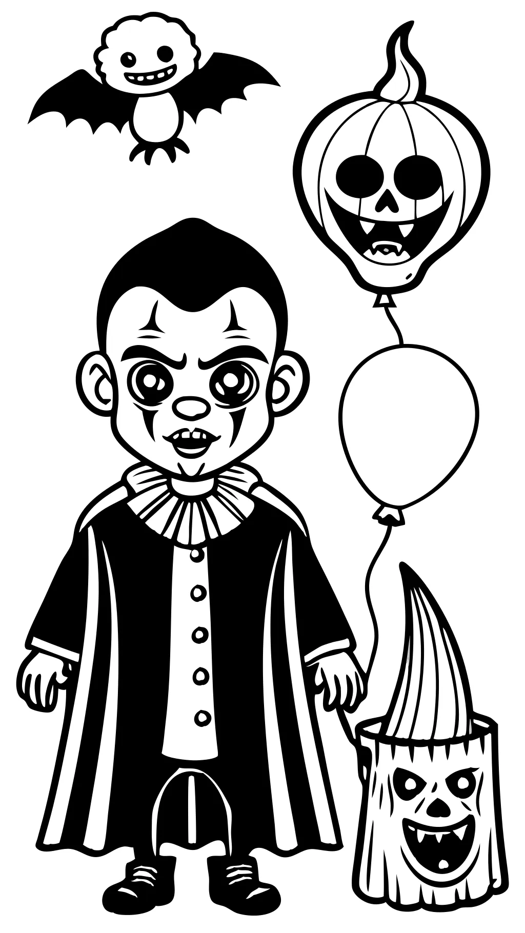 horror movie characters coloring pages